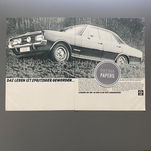 1971 opel commodore e - commodore, gs/e