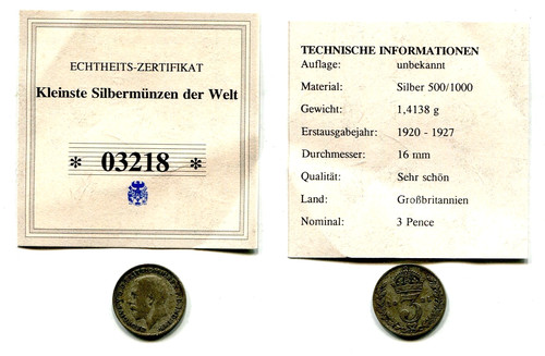 Pence großbritannien 1921 - 3,