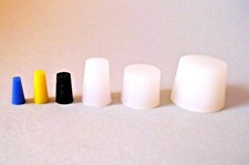 Kegelstopfen Gummistopfen konisch Silikon hitzebeständig Eloxierung Lackierung