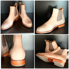 TEN POINTS Stiefelette Chelsea Boot Farbe: Taupe Echtleder Gr. 37 Nachhaltig