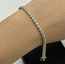 925 Silber Tennisarmband mit