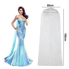 180CM Atmungsaktiver Kleidersack Brautkleider Hochzeitskleid Lange Schutzhülle #
