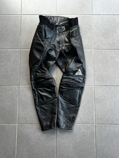 Motorradhose Leder schwarz