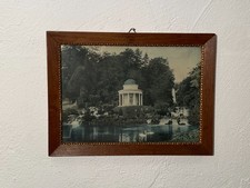 Bild mit Rahmen, original von 1909 - Kassel Tempel mit Aquädukt - Foto