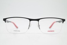 Brille Carrera CA8810 YIH Schwarz Rot Silber Halbrand Brillengestell Neu