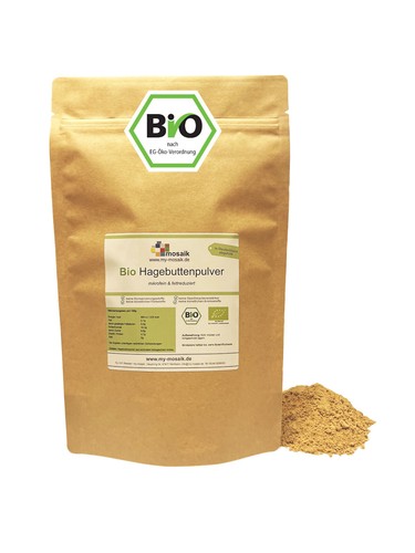 Bio hagebuttenpulver 1000g - hagebuttenpulver,