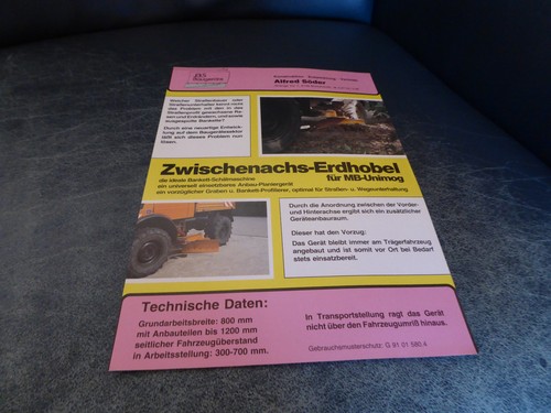 Werbeblatt dem söder - zu,