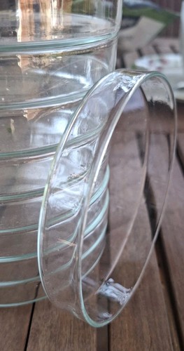 Stück glasschalen flach - stück,