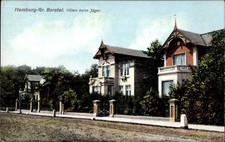 Ak Hamburg Nord Groß Borstel, Villen beim Jäger, Straßenansicht - 4332586