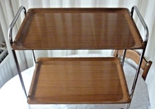 Servierwagen Tee  Beistelltisch Resopal Retro Gestell W S im Herz M.in Gernany