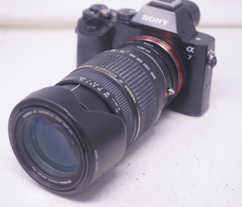 Sony mount adapted tamron - e,