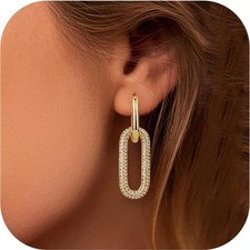 Ohrringe gold lang Creolen