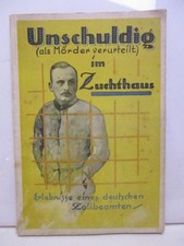 Unschuldig im Zuchthaus Erlebnisse eines deutschen Zollbeamten H. Plank 1925