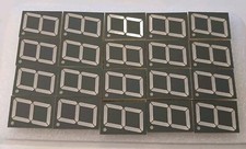 20 STÜCK - 7 Segment LED Anzeige  weiß Typ: OS15011BUHR-21 / 30x45 mm NEU