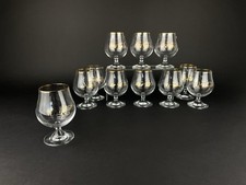 Coca-Cola Glas Schwenker 11 Gläser Goldrand Vintage Schwenkerform Cognacglas