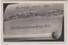 49529 Ak Gornau anno 1830 Weihnachtsschau 1931