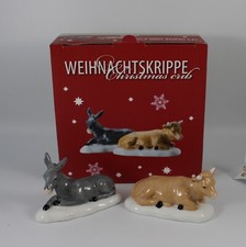 Hutschenreuther Krippenfiguren - Weihnachtskrippe Set Ochse und Esel NEU OVP!