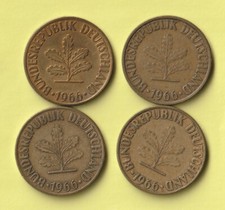 BRD, 4 mal 10 Pfennig Münze