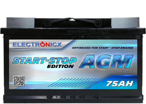 Electronicx agm autobatterie - agm,
