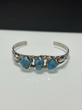 Silber Armreif mit Türkis