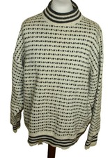Cornwall Herren Islander Norweger Pullover GR XL wolle