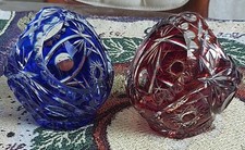  2  Crystalex Schalen Korbe