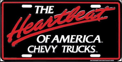 Nummernschild chevrolet - us,