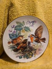 Teller "Hunrige Rotkehlchen" ca.20 cm Hutschenreuter in limitierter Aufl.