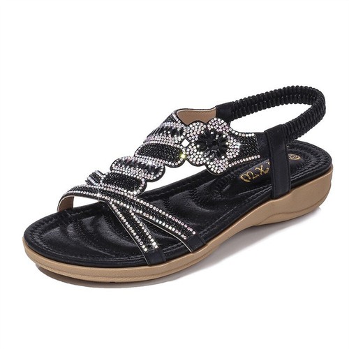 Damen sandalen absatz - absatz, blumen