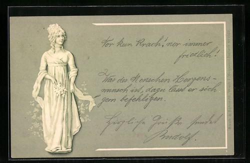 Junge frau kleid mit - im,