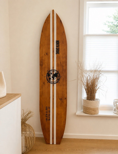 Surfbrett deko holz north - holz,