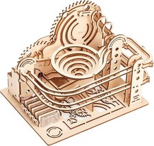 3D Holz Murmelbahn Puzzle Kit für Erwachsene & Jugendliche - Spiralbahn Zum Selbermachen Spielzeug