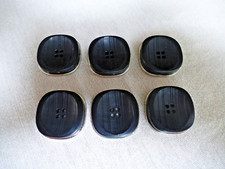 6 Mantel/Jacken Knöpfe 2,5 cm