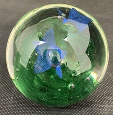 Geschenkidee Art Crystal Bohemia Unikat  Glas-Kugel Kunstobjekt 8 cm 