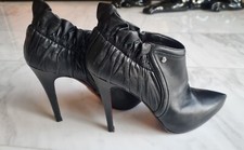 Cesare Paciotti Ancle Boots Stiefelette Leder Lammnappa Schwarz Gr 37,5 wie Neu