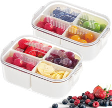 Snackbox mit Fächern 2er Set