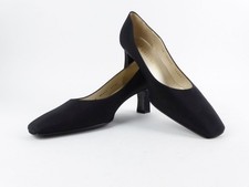 Thomas Vintage Damen Schuhe Pumps Gr. 38 Textil schwarz Highheels neuwertig (W)