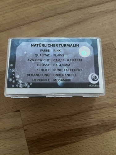 Pinker turmalin carat mit - turmalin,