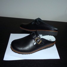 BERKEMANN ** Clogs  Pantoletten ** Gr.40  *** Echt Leder SCHWARZ *** Neuware