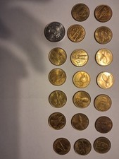 Shell Münzen 19 Stück