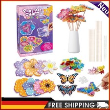 Kinder Bastelset Blumen Basteln Mädchen kreativ Spaß Geschenk für 3-12 Jahre NEU