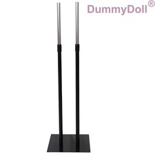 Metallplatte/Fuß/Ständer schwarz mit 2 Stangen für Schneider-/Schaufensterpuppe