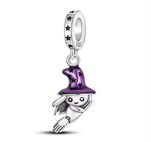 Fliegende hexe auf besen charm - hexe,