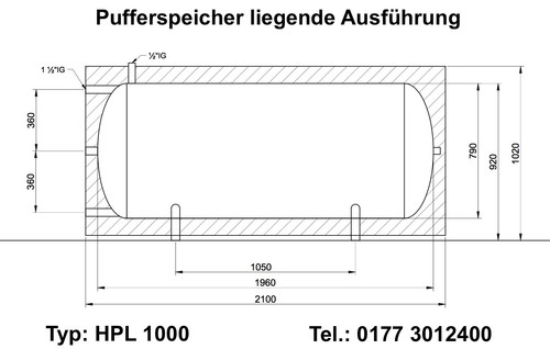 Pufferspeicher liegend 500 bis - pufferspeicher,