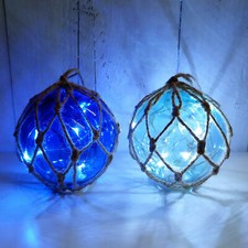 Led glaskugeln blaue maritime - led,