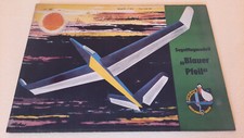 Segelflugmodell "Blauer Pfeil" Ausschneidebogen Pinguin Junge Welt 1963