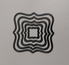 5x Stanzschablone Ornament Etikett Rahmen von Nellie Snellen ● Stanze Metall 