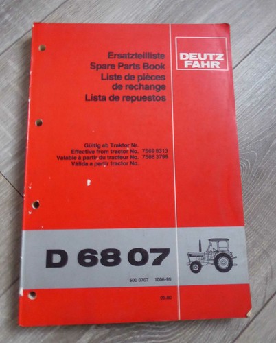 Deutz fahr schlepper d6807 - deutz,
