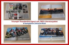 Triumph Thunderbird Sport mit 78PS Literaturpaket - 6 komplette Zeitschriften