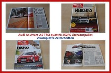 Audi A4 Avant 2.0 TFSI quattro 252PS Literaturpaket - 2 komplette Zeitschriften